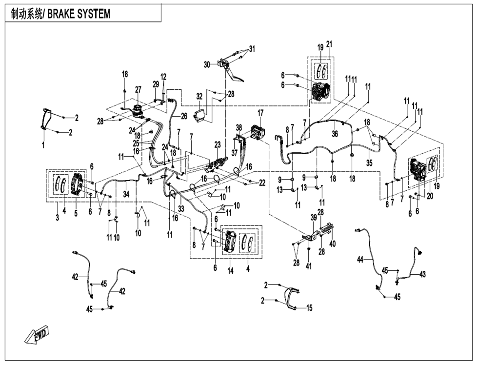 B (abs) Brake System(with Abs)